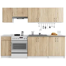 Akord Küchenmöbelset AKORD LIMA 240 x 44,5 x 203 cm Weiß