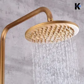 klarwerk JANA Vintage Regendusche Set Gold 27271000