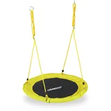 Relaxdays Nestschaukel 90 cm gelb