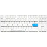 Ducky One 2 TKL PBT weiß, LEDs RGB, MX RGB BLUE, USB, DE (DKON1787ST-CDEPDWWT1)