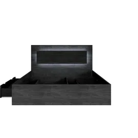 Home Affaire Bett PRESSAC 166,6 x 204,4 cm Eiche grau