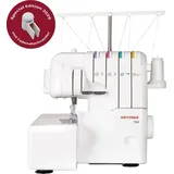 Gritzner - Kayser GRITZNER 788 Overlock Neue Version 2025 mit Fadenabschneider + LED Beleuchtung + E-Book mit QR-Code PLUS Handbuch "Meine Overlock" - Weiß