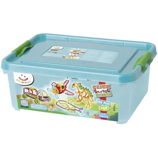 spaghetteez Antistress Spielzeug für Kinder ab 4 Jahre, pädagogisches Montessori Bastelset für Jungen und Mädchen, Flexible Baustöcke zum Basteln im Set, 200 Teile