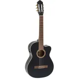 Dimavery CN-600E Klassikgitarre, schwarz