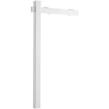 Vevor Maklergalgen 1845 mm Hoch, Immobilienschildständer aus PVC, Geeignete Schilder (457,2x609,6 mm / 609,6x609,6 mm), Schilderpfosten Verkaufsschilder für Außenbereich, Straße (ohne Schilder) Weiß