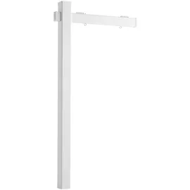 Vevor Maklergalgen 1845 mm Hoch, Immobilienschildständer aus PVC, Geeignete Schilder (457,2x609,6 mm / 609,6x609,6 mm), Schilderpfosten Verkaufsschilder für Außenbereich, Straße (ohne Schilder) Weiß