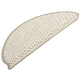 vidaXL Treppenmatten Selbstklebend Sisal-Look 15 Stk. 65x21x4 Platina