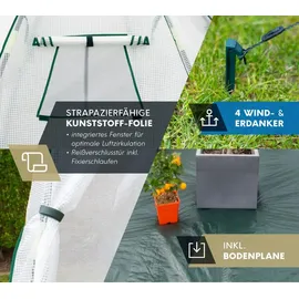 Westmann Überwinterungszelt & Foliengewächshaus Avocado 250x250x250 cm | Weiß
