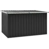 FOZICV Garten-Aufbewahrungsbox Anthrazit 171x99x93 cm Verzinkter Stahl y Kunststoff Auflagenbox Stahl Stauraumbox Kissenbox Stahl Balcony Furniture Allzwecktruhe Outdoor Garden Storage Box