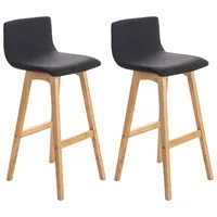 CLP 2er Set Barhocker Taunus mit Stoffbezug I Thekenhocker