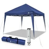 VOUNOT Faltpavillon 3 x 3 m inkl. 4 Seitenteile Blau