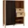 Forte Highboard 103,4 x 129,9 x 40,2 cm Mauvella Eiche / Schwarz