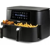 DOMO collection Airfryer Double Fry Zone 3 + 6 L schwarz