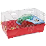 Imac 5-01506 Nagerkäfig, 80,8 x 48,5 x 37,5 cm, Chrom und Blau