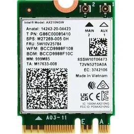 Intel AX210 Wi-Fi 6E 2x2 M.2 2230 2400 Mbit/s