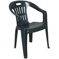 Dmora Gartenstuhl Grün, Kunststoff, 55x78x56 cm, Gartenmöbel, Gartenstühle, Gartenstühle