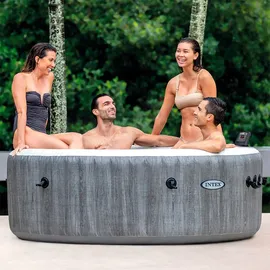 Intex PureSpa Bubble GreyWood XXL Deluxe 216 x 71 cm grau 28442