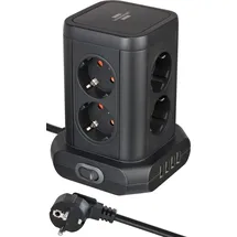 Brennenstuhl Steckdosenturm 8-fach mit USB