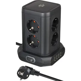 Brennenstuhl Steckdosenturm 8-fach mit USB