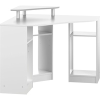 TemaHome Schreibtisch »Corner«, Melamingestell, Tischplatte in untersch. Farbvarianten, Breite 94 cm, weiß