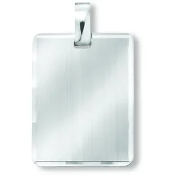 Ketten-Anhänger ONE ELEMENT "Gravurplatte Anhänger aus 925 Silber", silber, Schmuckanhänger, Damen, Silber 925 (Sterlingsilber), Damen Silber Schmuck Gravurplatte