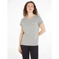 Tommy Hilfiger Uw0uw04525 Kurzarm-t-shirt - Light Grey Heather -