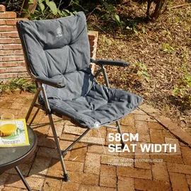 EVER ADVANCED Campingstuhl Faltbar Grau