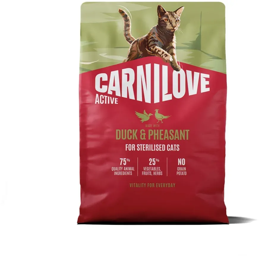 Carnilove Active Cat Ente & Fasan für kastrierte erwachsene Katzen 2kg