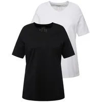 Ulla Popken Shirt in schwarz | Gr.: 50-52