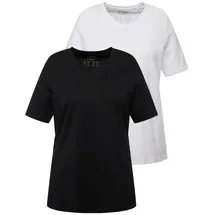 Ulla Popken Shirt in schwarz | Gr.: 50-52
