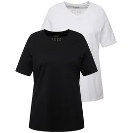 Ulla Popken Shirt in schwarz | Gr.: 50-52