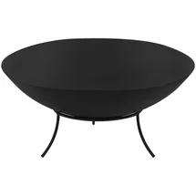ECD Germany Feuerschale Ø55x24 cm Stahl mit 3 Füße für Grillabend, Feuerstelle für den Garten, Feuerkorb rund mit Dreibein-Gestell, Outdoor