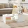 Homcom Couchtisch Weiß Spanplatte 110 x 52 x 36 cm