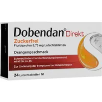 Reckitt Benckiser Deutschland GmbH DOBENDAN Direkt Flurbiprofen 8,75mg Lutschtabletten 24 St zuckerfrei