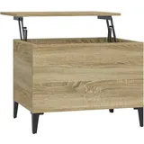 vidaXL Couchtisch Höhenverstellbar Wohnzimmertisch Beistelltisch Sofatisch Teetisch Kaffeetisch Tisch Sonoma-Eiche 60x44,5x45cm Holzwerkstoff