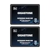 Gigastone NAS SSD 2TB Enterprise SSD Festplatte (2er-Pack) TLC Hohe Dauerhaltbarkeit Server SSD für 24/7 Dauerbetrieb NAS-Systeme RAID 2,5 Zoll SATA III Internes Festkörper-Laufwerk NAS Caching