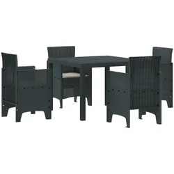vidaXL Garten Essgruppe 5 pcs Anthrazit Plastik