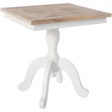 CLP Beistelltisch, Weiß, Eukalyptusholz, Holz, 70x75x70 cm, Wohnzimmer, Wohnzimmertische, Beistelltische