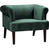 ATLANTIC home collection Sessel »Charlie«, Loungesessel mit Wellenunterfederung, grün