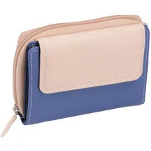 glücksnugget Herren Geldbörse hellblau-mandarine-beige