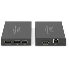Digitus HDMI KVM IP Extender Set 150 m Schwarz