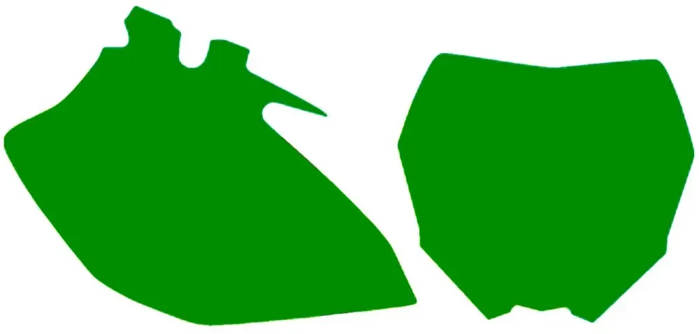 Black Bird Kawasaki Kx450f 2012-2015 Aufkleber Für Nummernschilder - Green - One Size