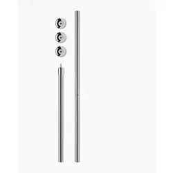 Duschvorhangstange barrierefrei weiss chrom silber matt feste montage