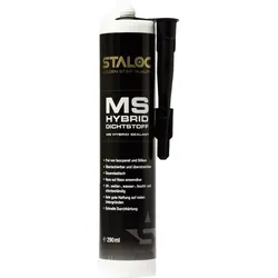 STALOC Premium Kleb- und Dichtstoff MS Hybrid ; transparent ; universell für unzählige Verklebungen ; 290 ml