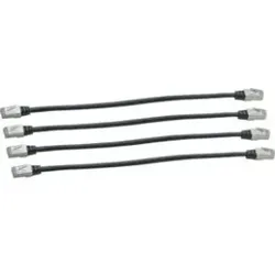 Hager TN733 Patchkabelset Kat.6 S/FTP, RJ45 mit 4 Stück a 300mm.Patchkabel in S/FTP Abschirmung mit einer Länge von 300mm im 4-er Set zum verlinken