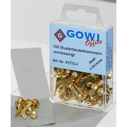 Gowi Musterbeutelklammern gold