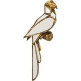 Kare Wandschmuck Parrot Mirror, Gold, Wand Deko, Papagei, verspiegeltes Glas, handgefertigt, 43x15x3 cm