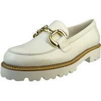 Gabor Damen Halbschuhe Loafer 45.246 Weiß 20 Latte Leder 40