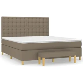 vidaXL Boxspringbett 180 x 200 cm Taupe