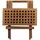 deVries de Vries Beistelltisch Woodie B/H/T: 50x50x50 cm - BHT 50x50x50 cm